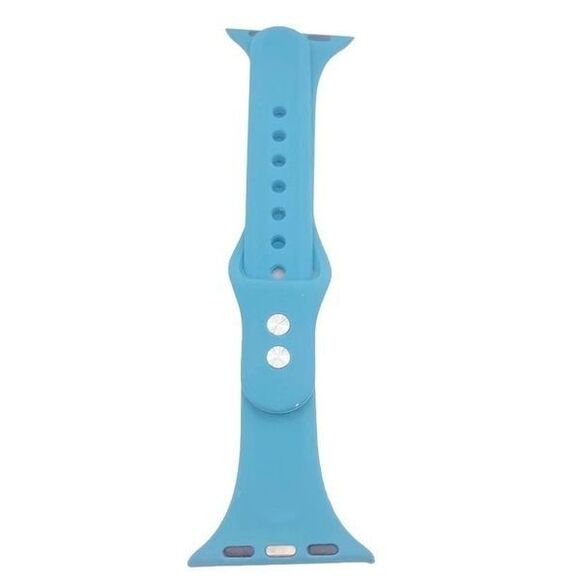 Blue/green silicone I watch replacement band 38/40mm - Picture 3 of 8